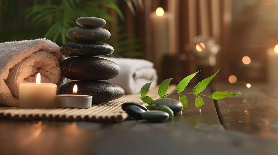 Contact entre peau et matière enveloppante dans un cadre neutre